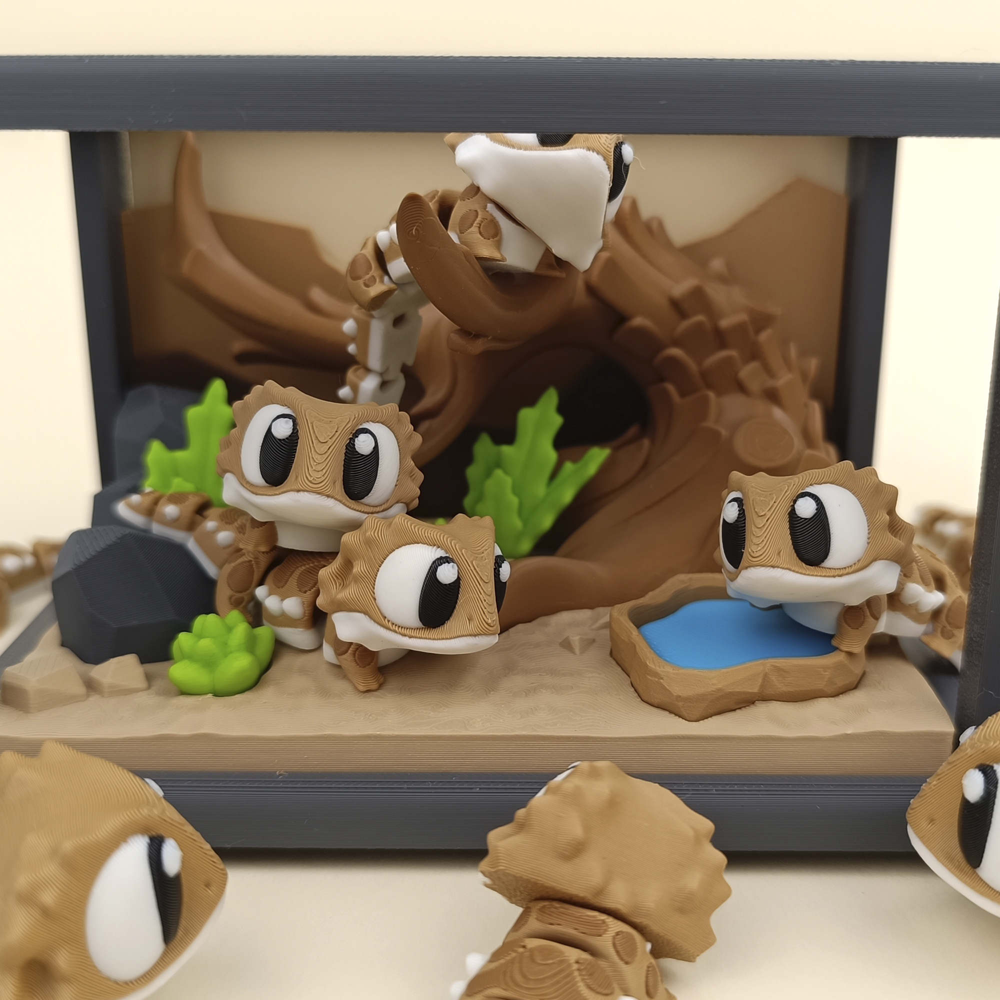 Bearded Dragon Enclosure | Reptile Terrarium Diorama