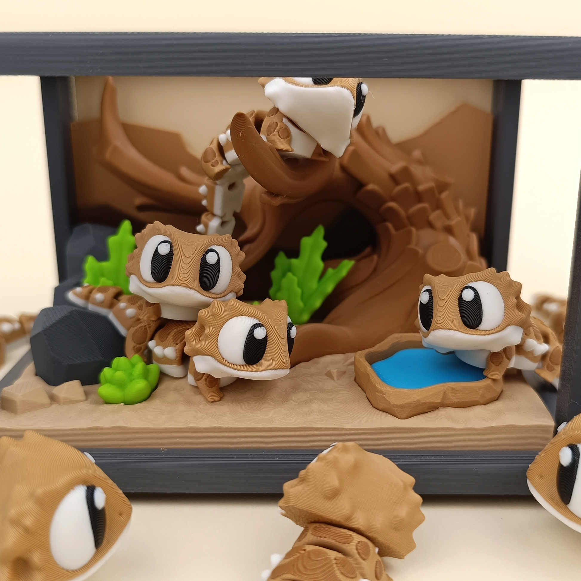 Bearded Dragon Enclosure | Reptile Terrarium Diorama