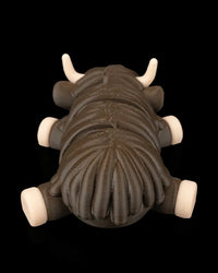 Highland Cow in Field Nest