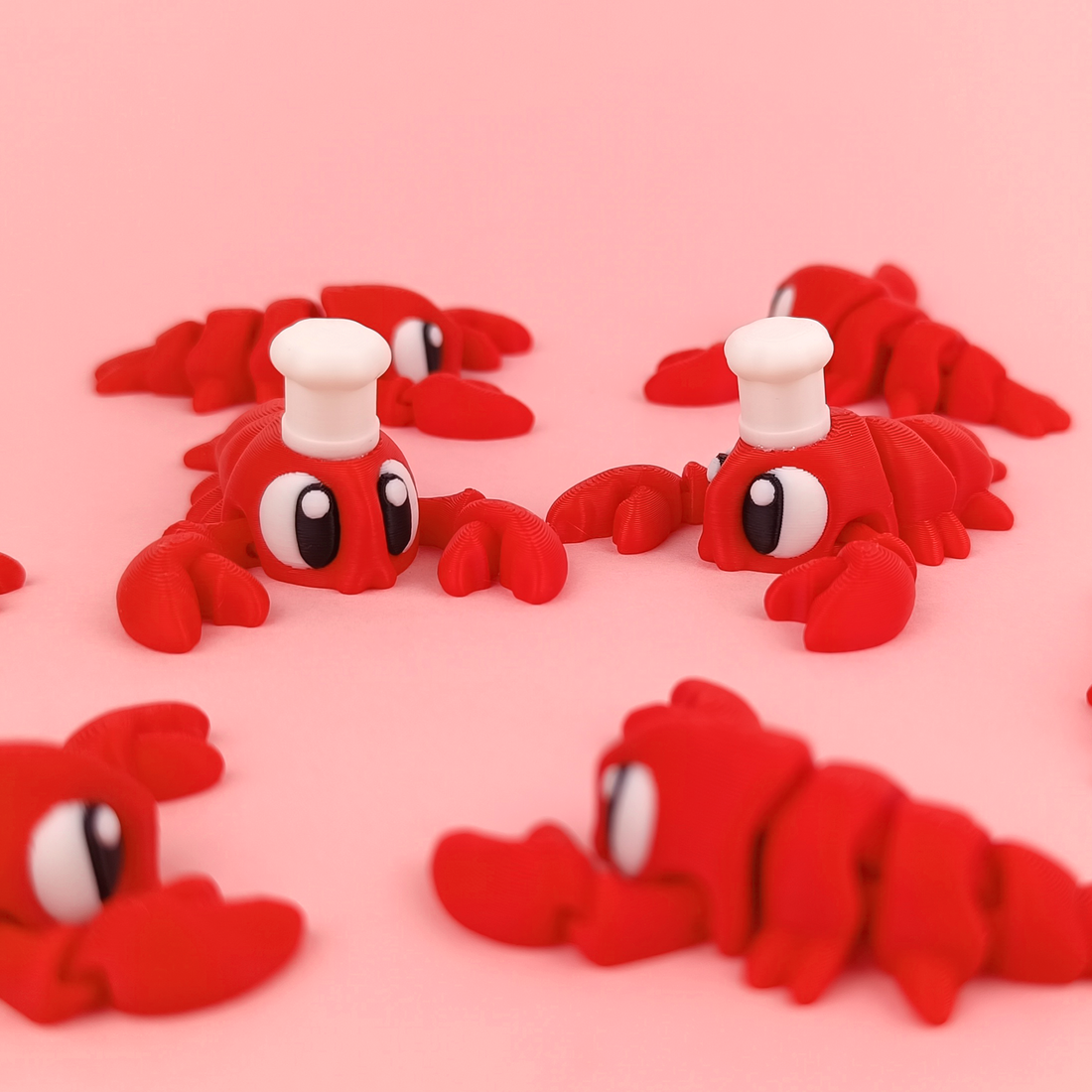 Chef Lobster | Mini Lobster Toy with Hat