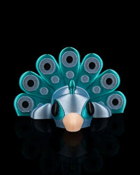 Peacock in Field Nest