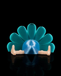 Peacock in Field Nest