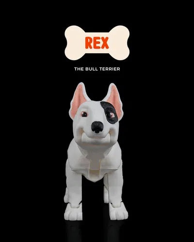 Rex the Bull Terrier | Articulated Dog Toy