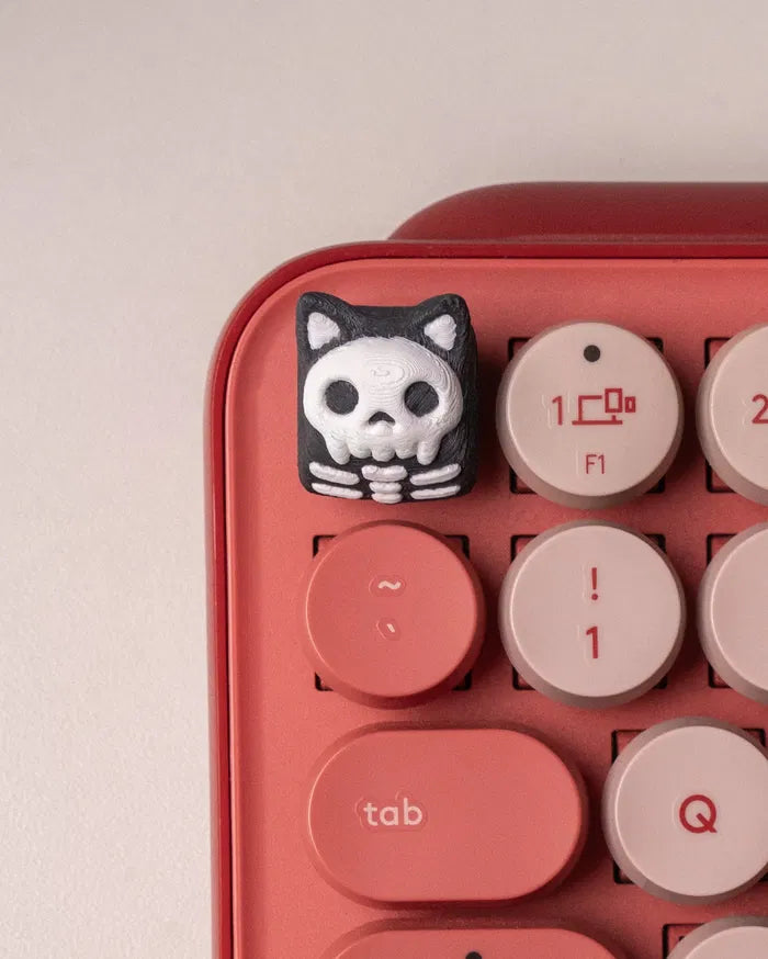 Skull Keycat Halloween Keycap 2 51113ae99c