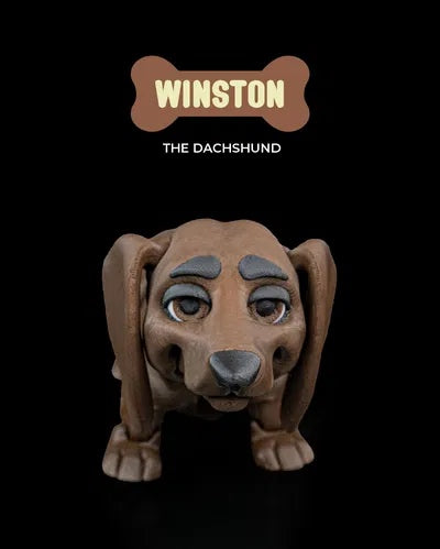 Winston the Dachshund | Articulated Dog Toy