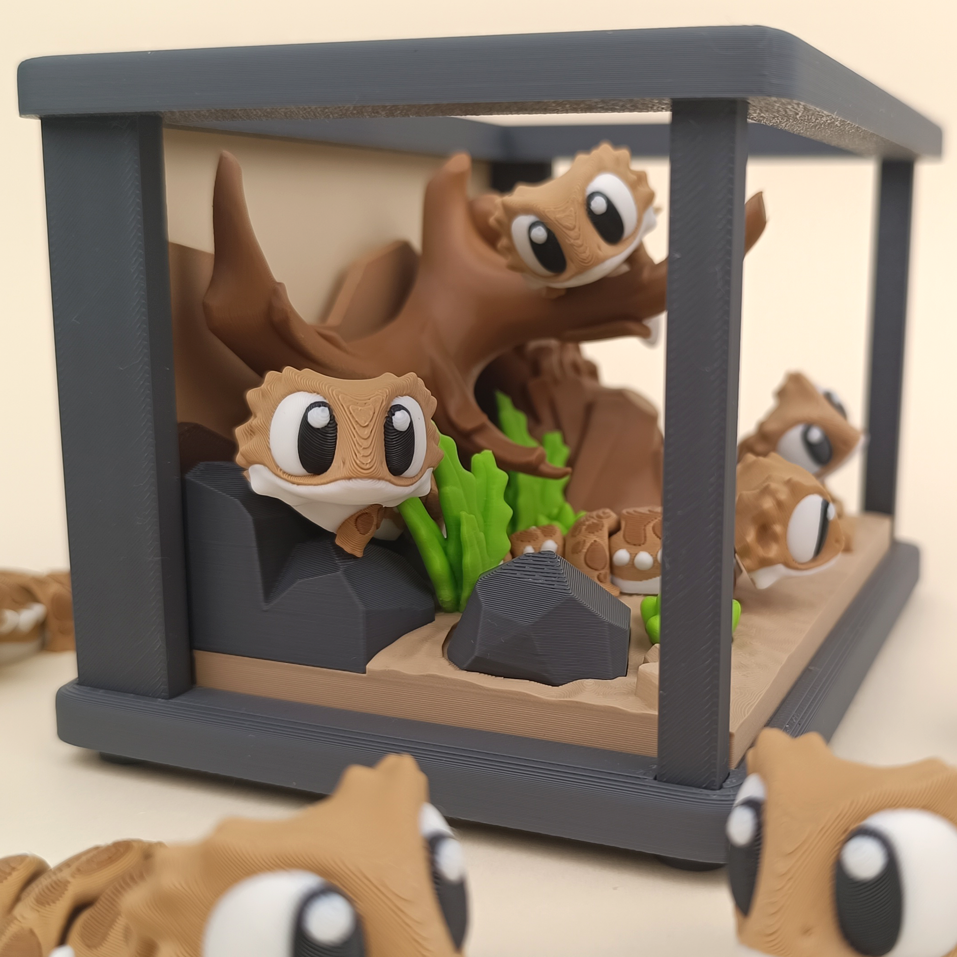 Bearded Dragon Enclosure | Reptile Terrarium Diorama