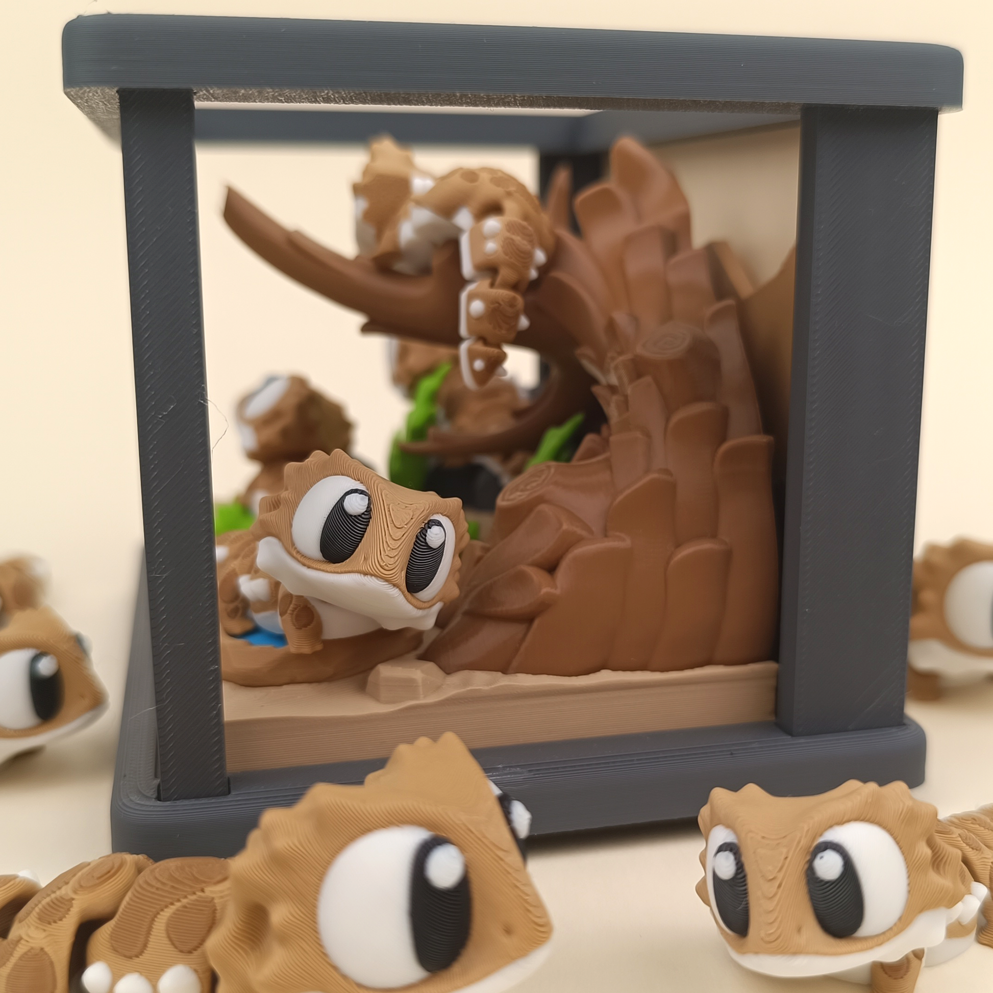 Bearded Dragon Enclosure | Reptile Terrarium Diorama