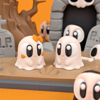 Mini Ghosts & Graveyard | Spooky Cute Playset